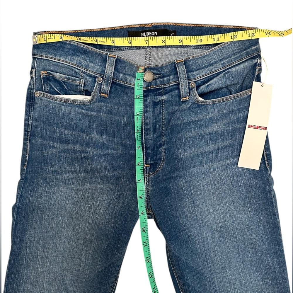HUDSON Jeans Nico Super Skinny Mid-Rise Medium Wash Denim Size 27 NWT $195 MSRP - Picture 7 of 11